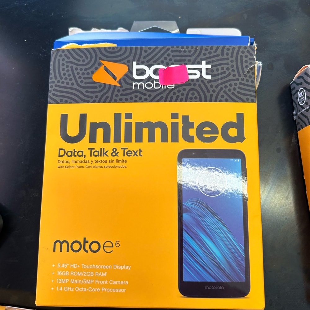 Motorola Moto E6 - Black with Boost Mobile